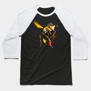 Yamaha R1 Wasp Yellow Baseball T-Shirt